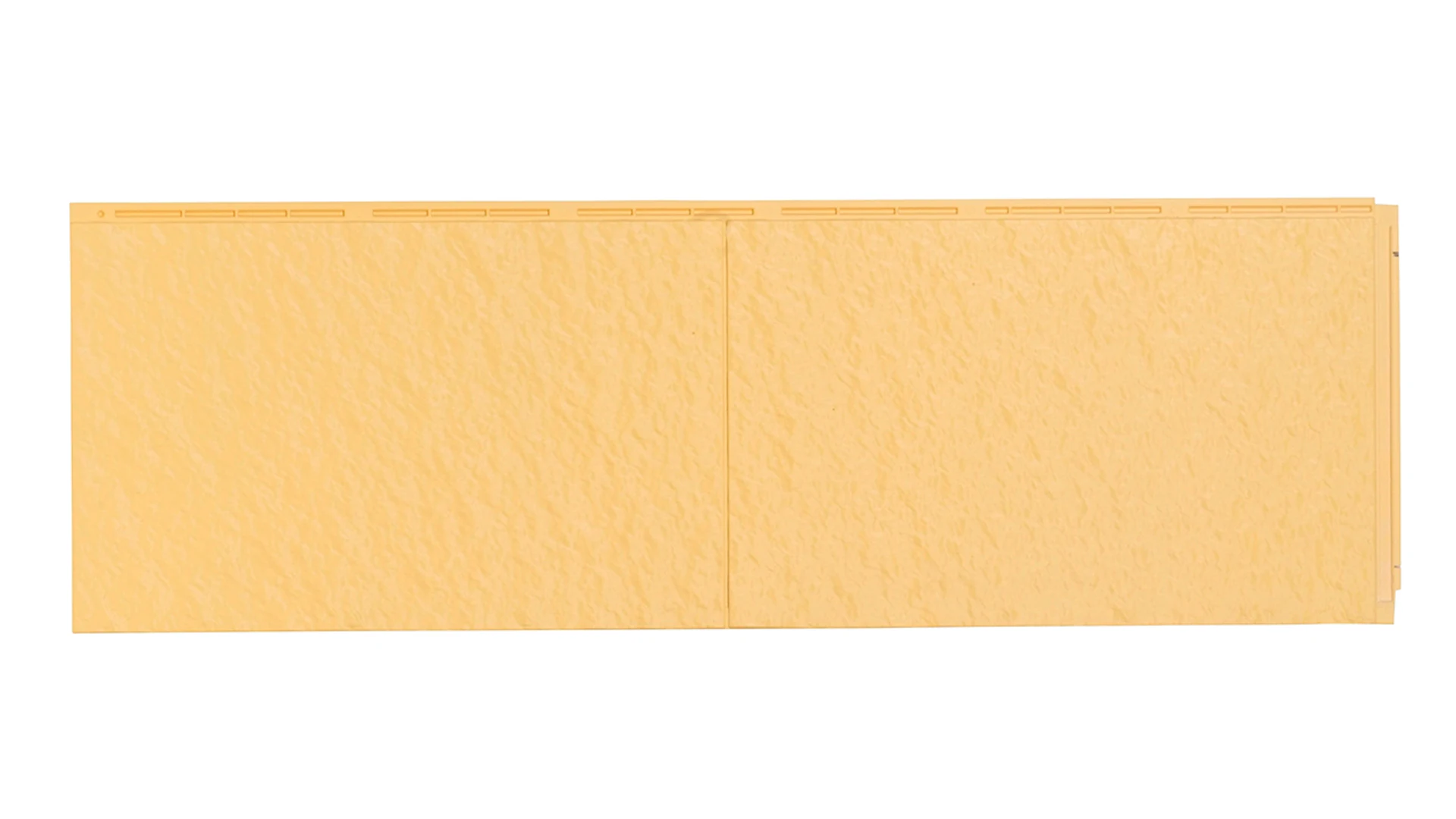 Panneau de façade Zierer plâtre optique PS1 - 1115 x 359 mm beau brun-jaune en PRV