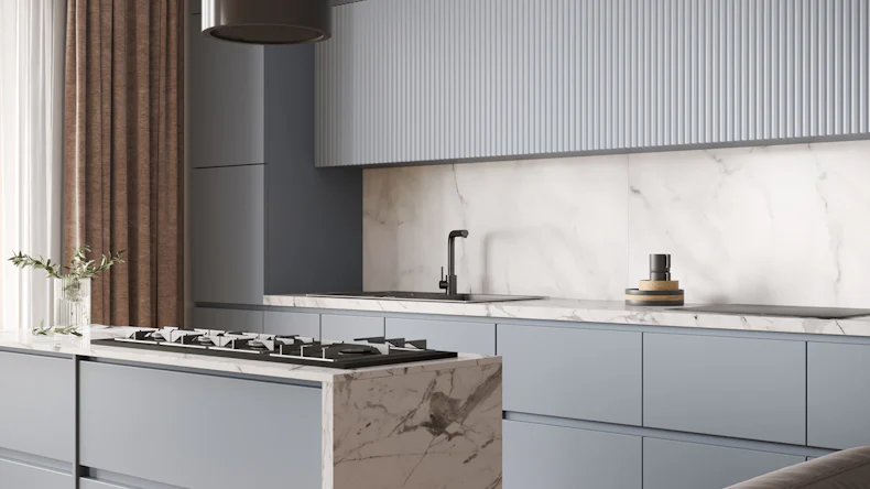 planeo Wallboard - Marble Grey-White Matt - différents formats