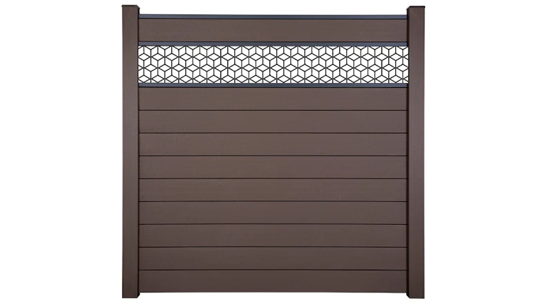 planeo Gardence Strong - BPC-Steckzaun Cube Terra 180 x 180 cm