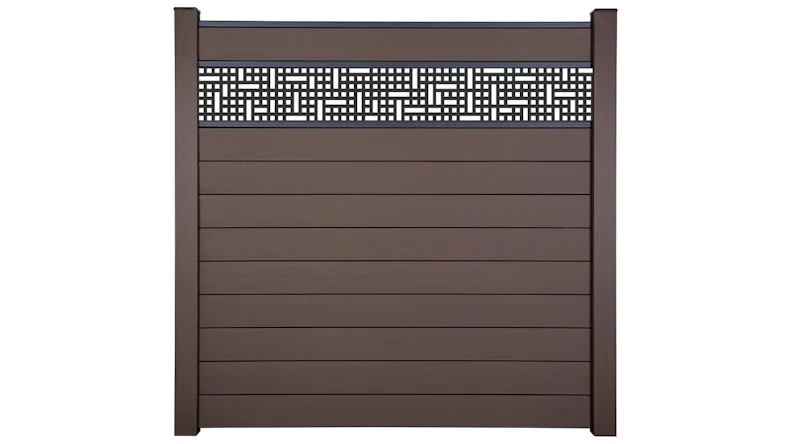 planeo Gardence Strong - BPC-Steckzaun Mesh Terra 180 x 180 cm