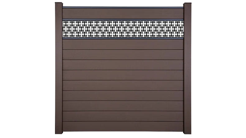 planeo Gardence Strong - BPC-Steckzaun Oriental Terra 180 x 180 cm