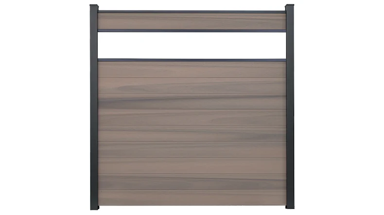 planeo Gardence Strong - BPC-Steckzaun Glas Satiniert Bi-Color co-ex 180 x 180 cm