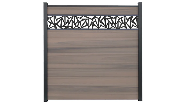 planeo Gardence Strong - BPC-Steckzaun Triangle Bi-Color co-ex 180 x 180 cm