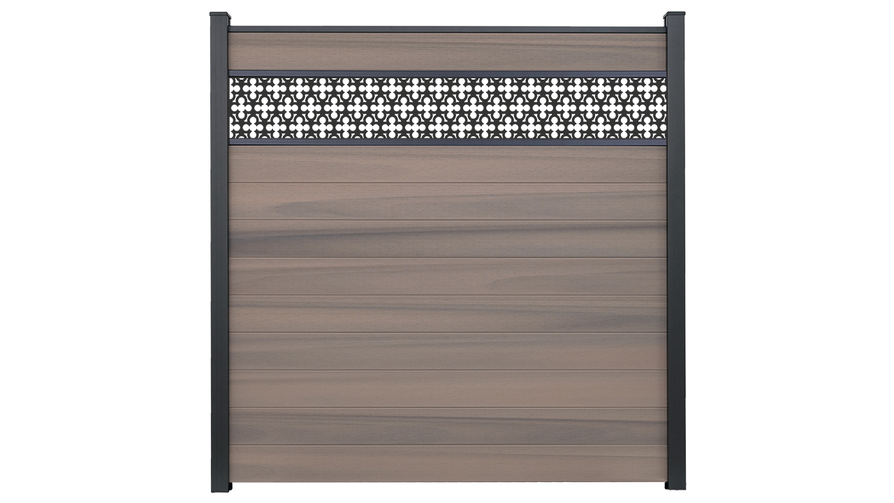 planeo Gardence Strong - BPC plug-in fence Oriental Bi-Color co-ex 180 x 180 cm
