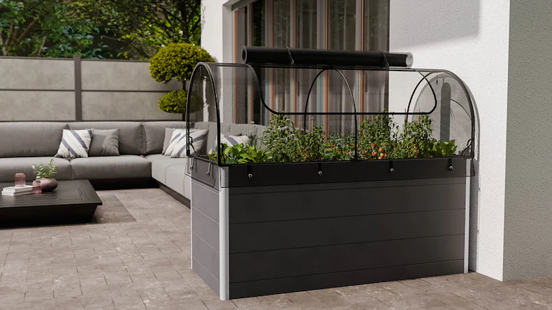 planeo Rete per letto rialzato - Nero 149,9 x 69,4 x 62 cm