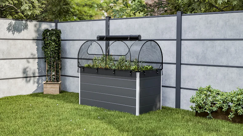 planeo Rete per letto rialzato - Nero 149,9 x 69,4 x 62 cm