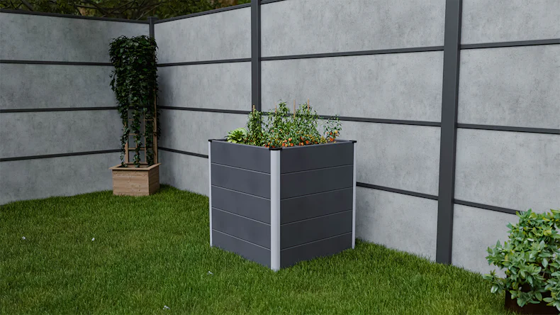 planeo BPC letto rialzato Cube - Antracite | DB703 70 x 70 x 75 cm