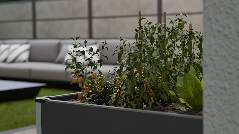 planeo BPC letto rialzato Cube - Antracite | DB703 70 x 70 x 75 cm