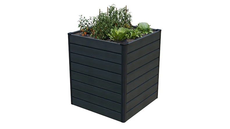 planeo BPC-Rhombus letto rialzato Cube - Grigio pietra co-ex. 70 x 70 x 79 cm