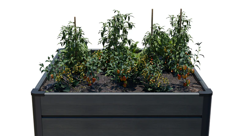 planeo BPC-Rhombus letto rialzato Cube - Grigio pietra co-ex. 70 x 70 x 79 cm