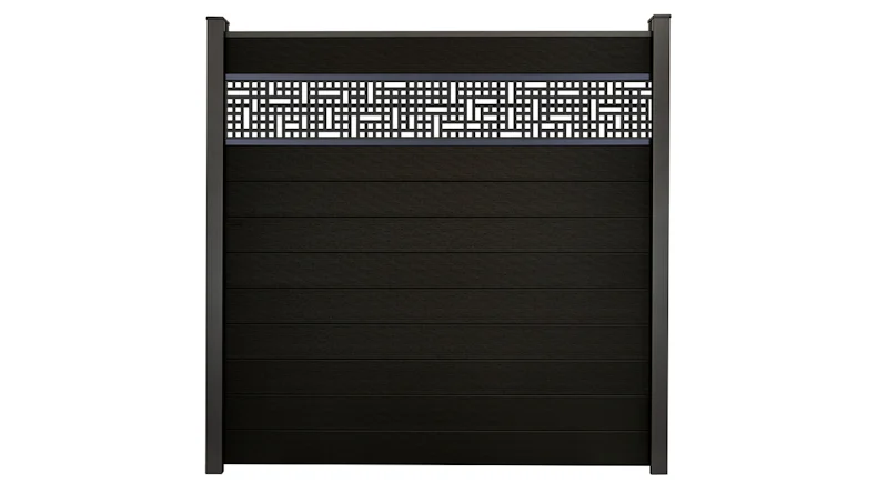 planeo Gardence Strong - BPC-Steckzaun Mesh Schwarz co-ex 180 x 180 cm