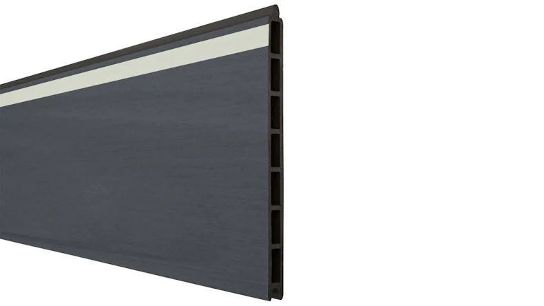 planeo Gardence Strong XL - Lightstripe Einzelprofil Steingrau co-extrudiert