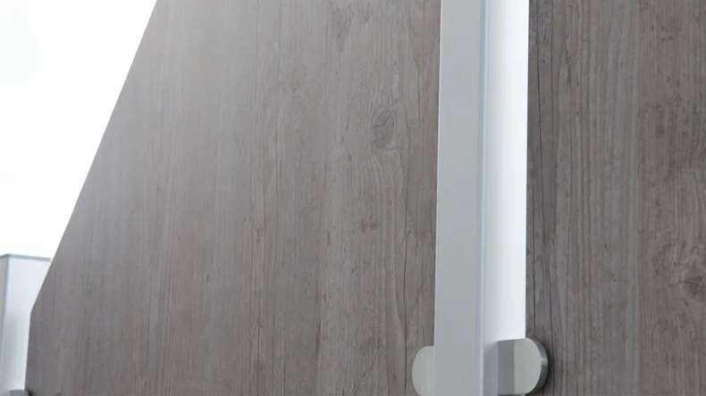 planeo Gardence Resistant - Recinzione privacy in HPL con bordo - aspetto legno 90 x 180cm