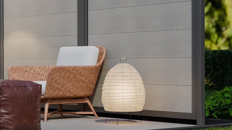 planeo Gardence Guard - Recinzione in BPC quadrata Bicolore Sabbia con telaio in alluminio antracite