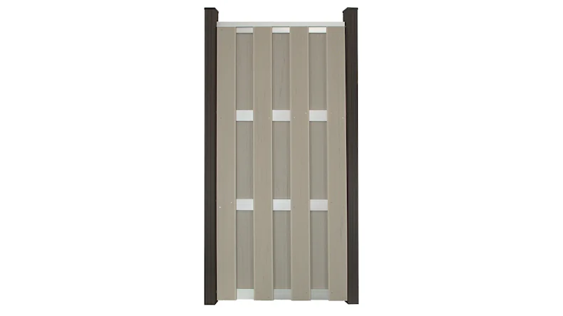 planeo prefabricated fence - upright Bi-Color Sand 84.3 x 180cm