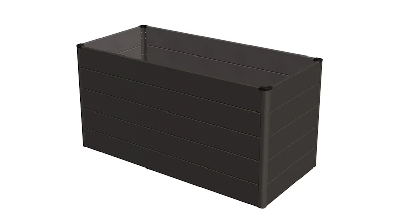 letto rialzato in alluminio planeo rettangolo - antracite | DB703 150 x 70 x 75 cm