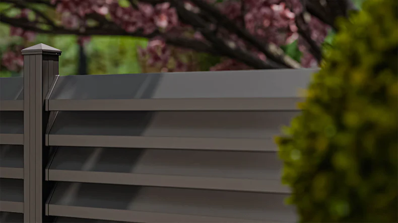 planeo Gardence Metallic Rhombus - Alu-Gartenzaun Quadratisch Anthrazit | DB703