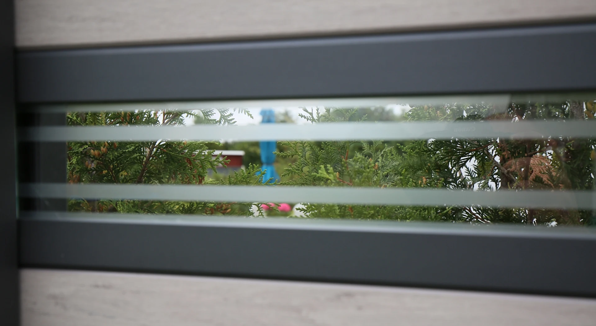 planeo Solid - pannello di design per recinzione da giardino in vetro15 BiColor bianco