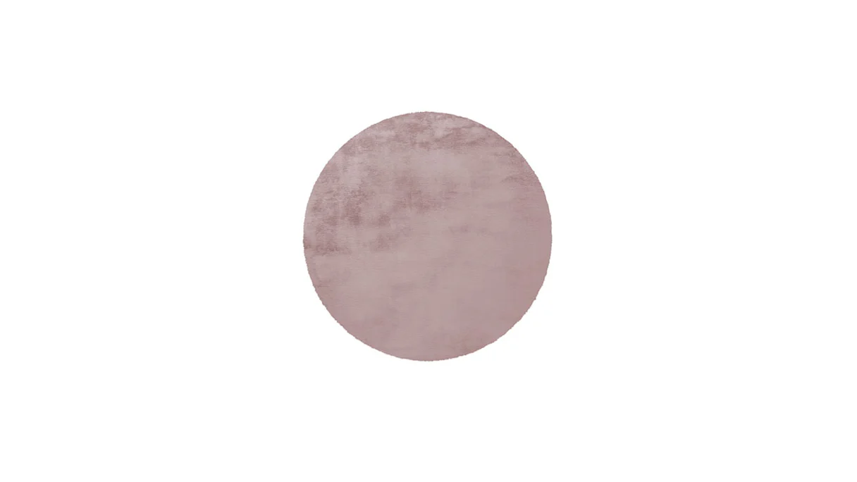 planeo carpet - Rabbit 100 Pink 120 cm Round