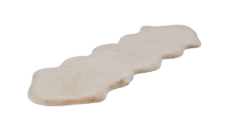 planeo Teppich - Rabbit Double Sheepskin 300 Creme 60 x 180 cm