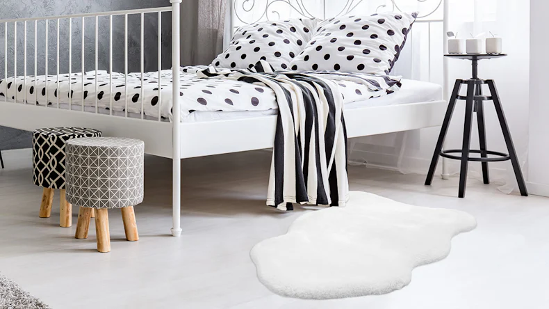 tappeto planeo - Coniglio Montone rovesciato 200 bianco 60 x 90 cm