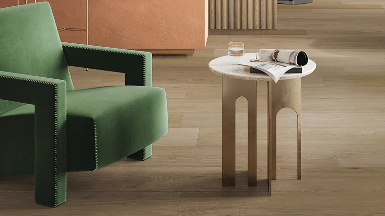 Gerflor adhesive vinyl - Creation 30 Lounge Oak Chestnut | Synchronised embossing