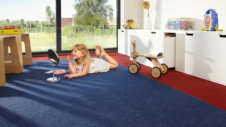 planeo Teppichfliese 50x50 Rex 541 Navy