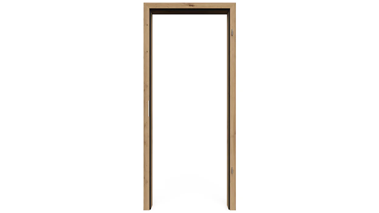 planeo Standard Door frame Rounded edge - CPL Oak - 2110 x 985 x 120 mm DIN Left