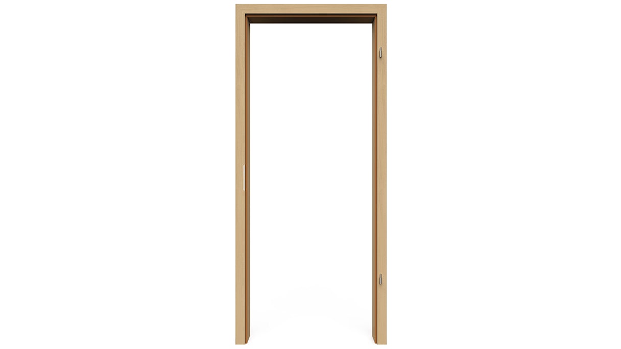 planeo Standard Door frame, rounded edge - CPL Oak Natur - 1985 x 610 x 260 mm DIN right