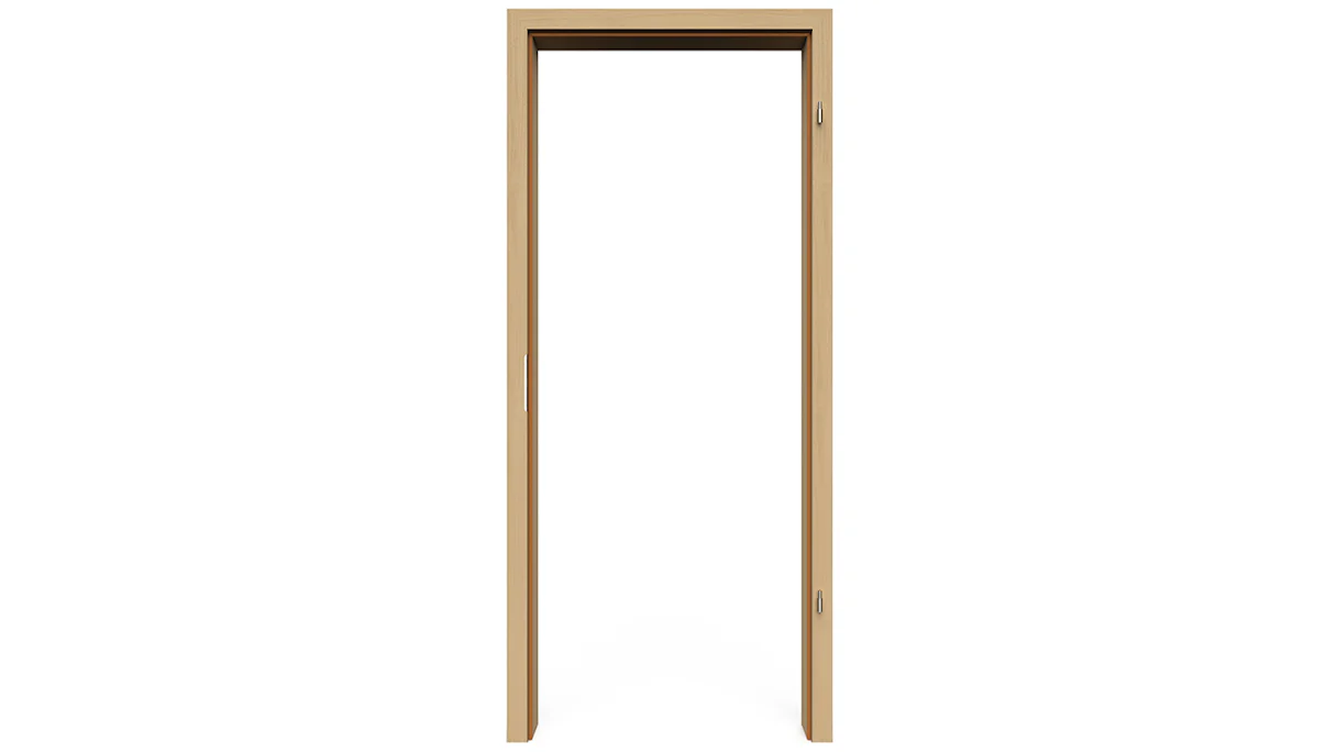 planeo Standard Door frame Rounded edge - CPL Oak Natur - 1985 x 610 x 80 mm DIN Left
