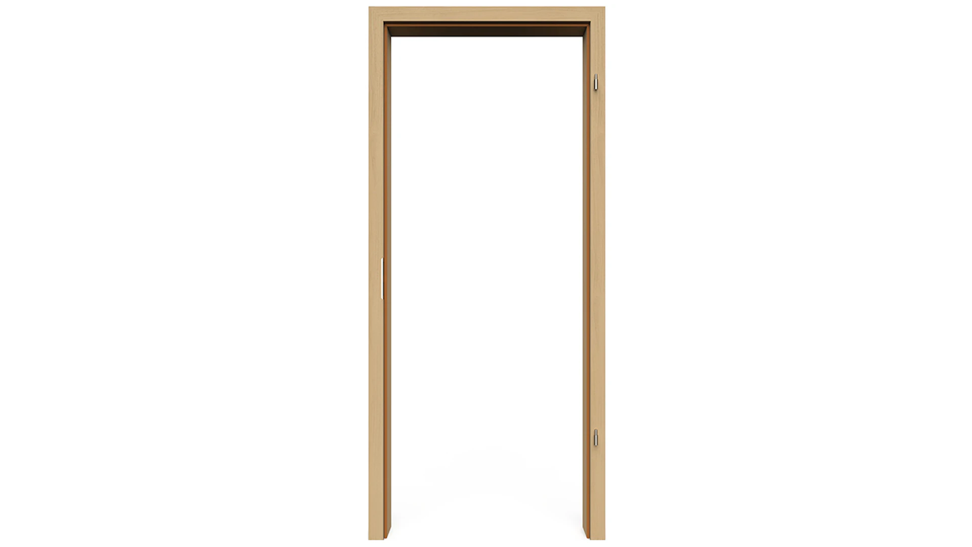 planeo Standard Door frame, rounded edge - CPL Oak Natur - 1985 x 735 x 270 mm DIN right