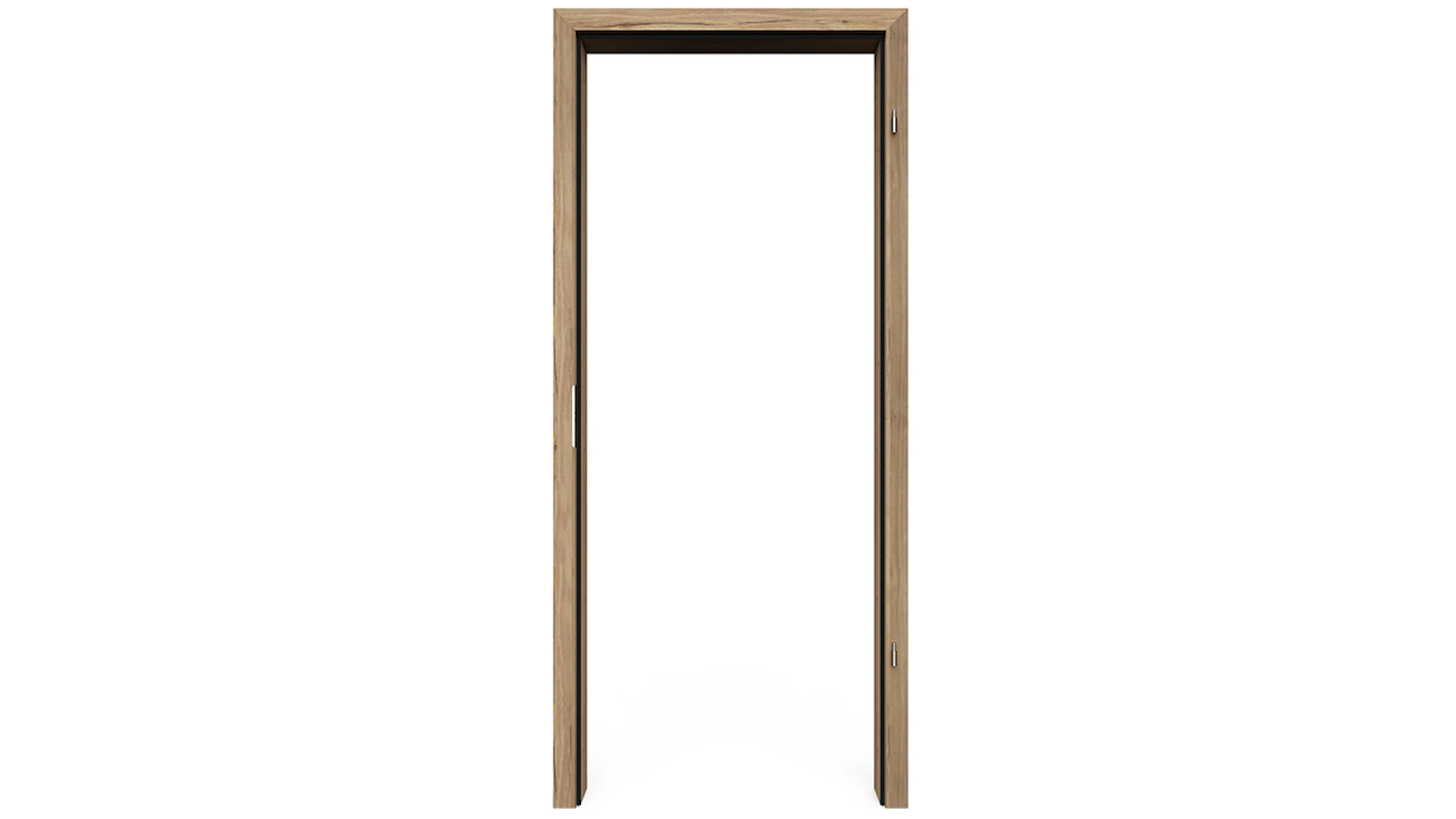 planeo Standard Door frame Rounded edge - CPL Oak Vintage - 2110 x 610 x 240 mm DIN Left