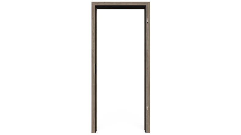 planeo Standard Telaio per porta, bordo arrotondato - CPL Oak winter grey - 1985 x 735 x 140 mm DIN destro