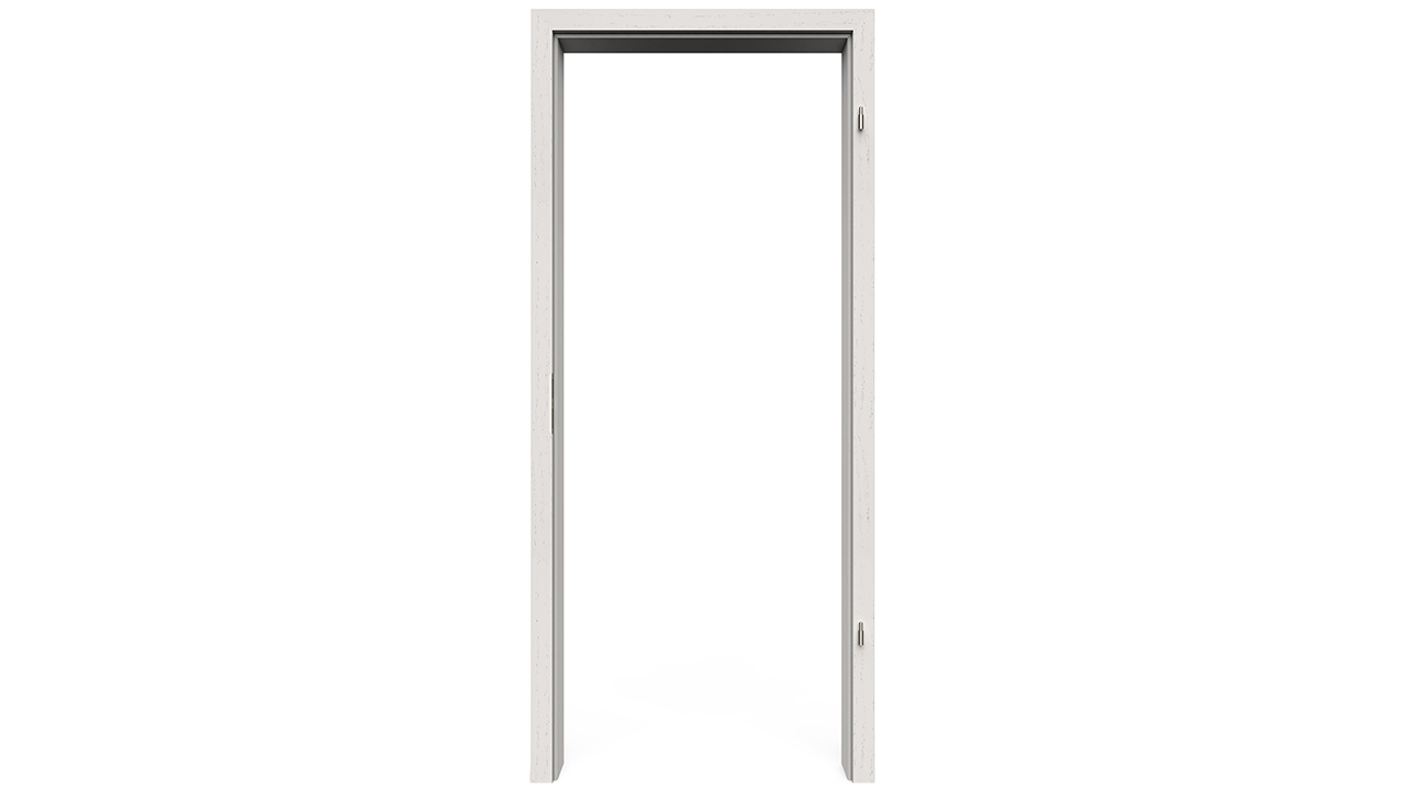 planeo Standard Zarge Rundkante - CPL Esche Weiss - 2110 x 985 x 260 mm DIN Links