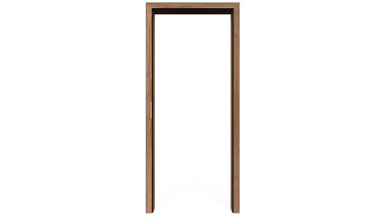 planeo Standard Telaio per porta, bordo arrotondato - CPL Noce - 2110 x 735 x 310 mm DIN destro
