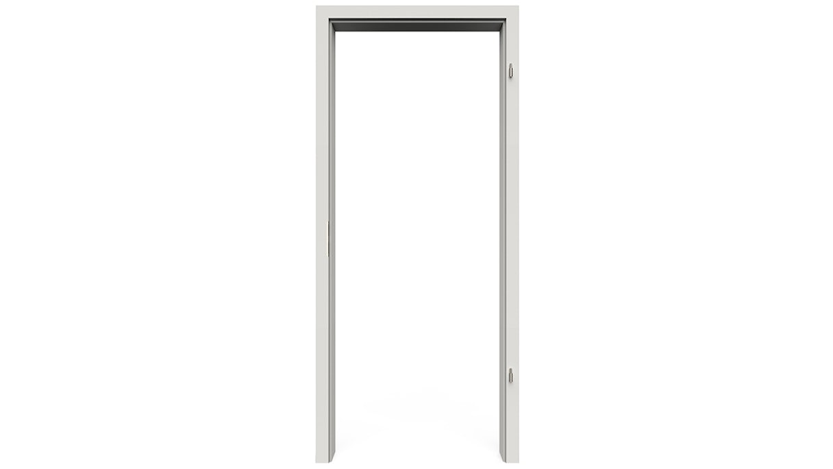 planeo Standard frame, rounded edge - CPL Pearl white - 2110 x 735 x 200 mm DIN right