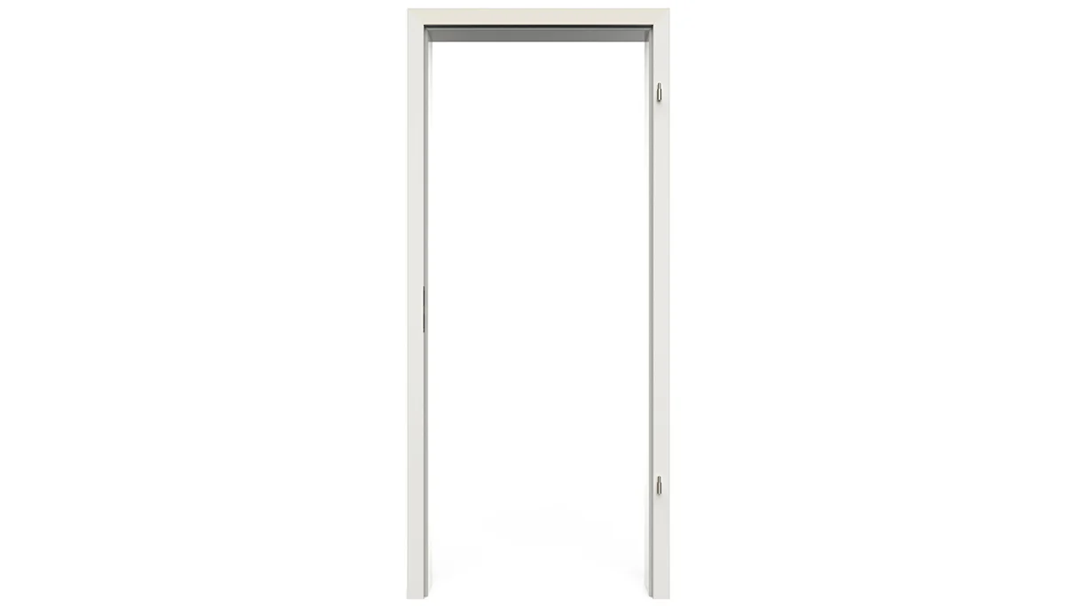 planeo Standard Door frame, rounded edge - CPL White 9010 - 1985 x 610 x 290 mm DIN right