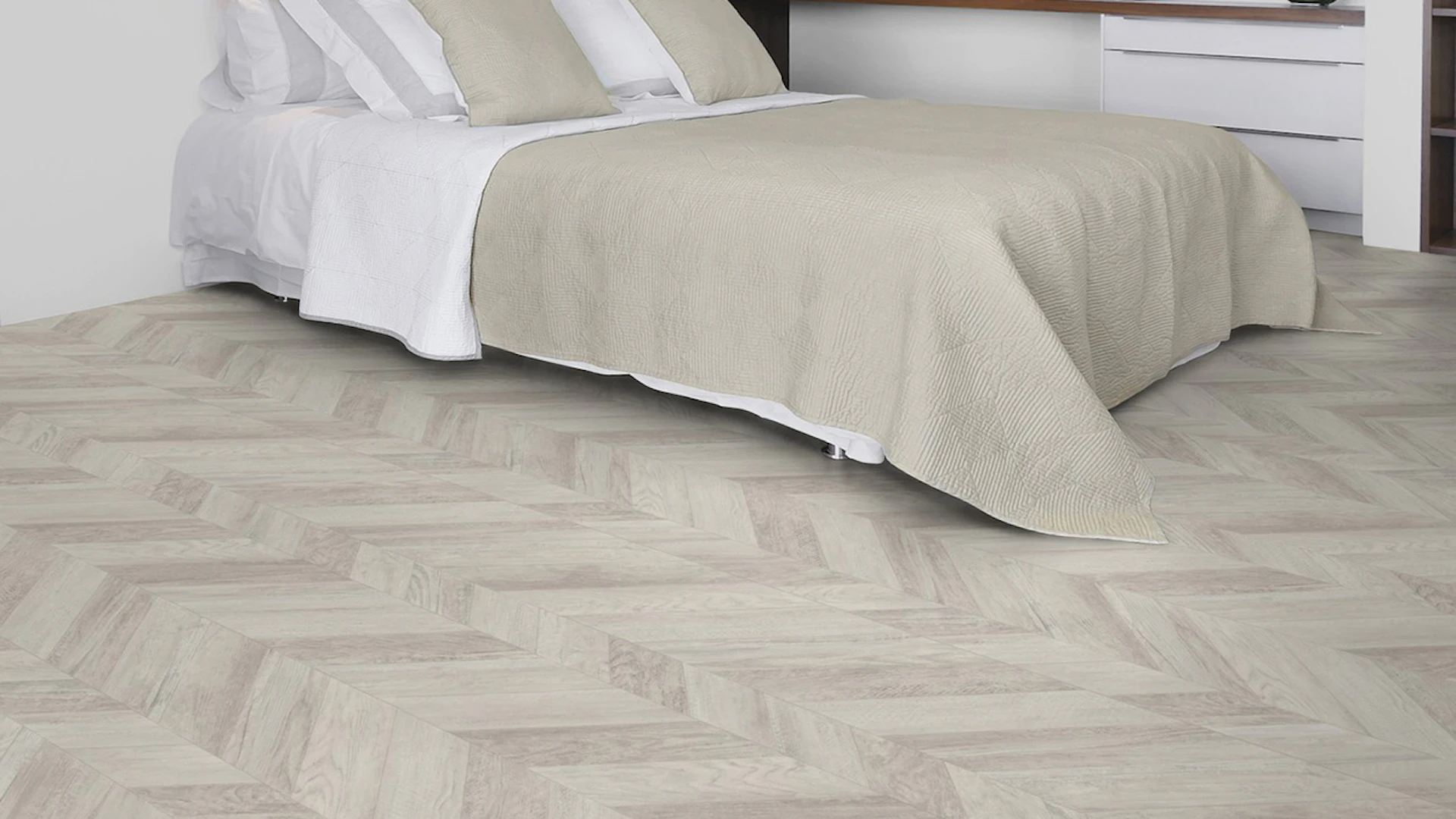 Gerflor CV flooring - TEXLINE PARIS WHITE - 2083