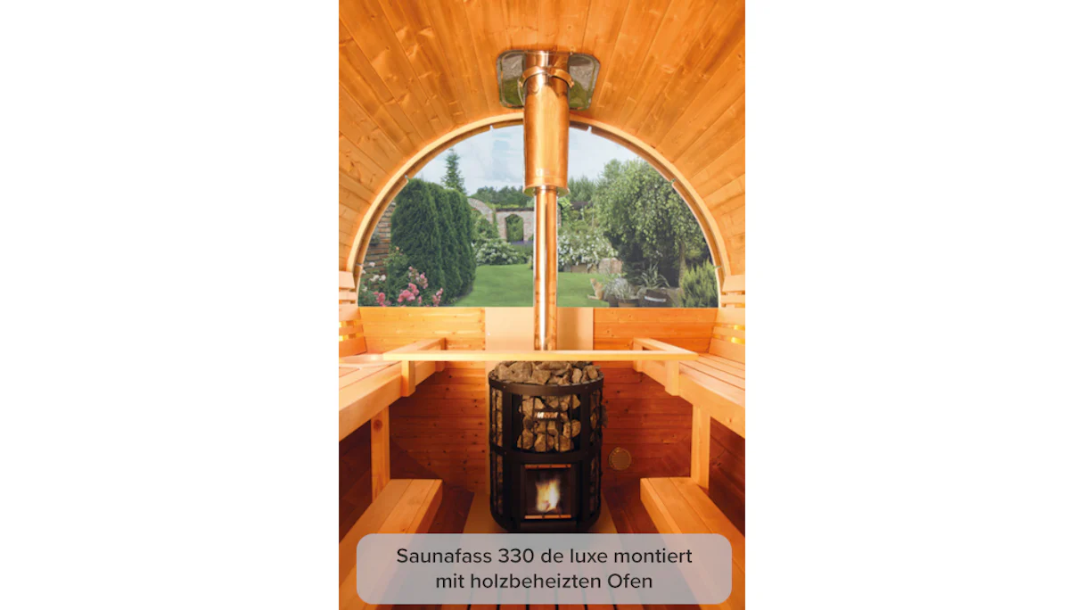 Vetro semicircolare per il barile di lusso della sauna a parete posteriore