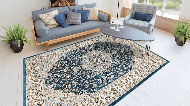 planeo Teppich - Scotland - Edinburgh Blau