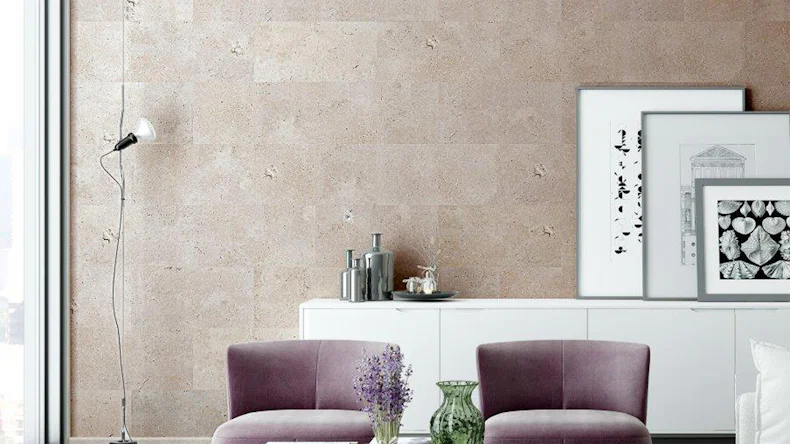 Skaben DesignWall Aqua Wandverkleidung Kunststoff - Travertin 60 x 30 cm