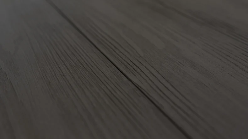 Komplett-Set planeo Elegant - Pro 3D 5m Massivdiele Holzstruktur Carboneiche 14.4m² inkl. Alu-UK