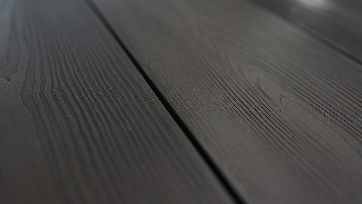 Complete set planeo oak grove 5m solid plank wood structure carbon oak 25.0m² incl. aluminium-UK