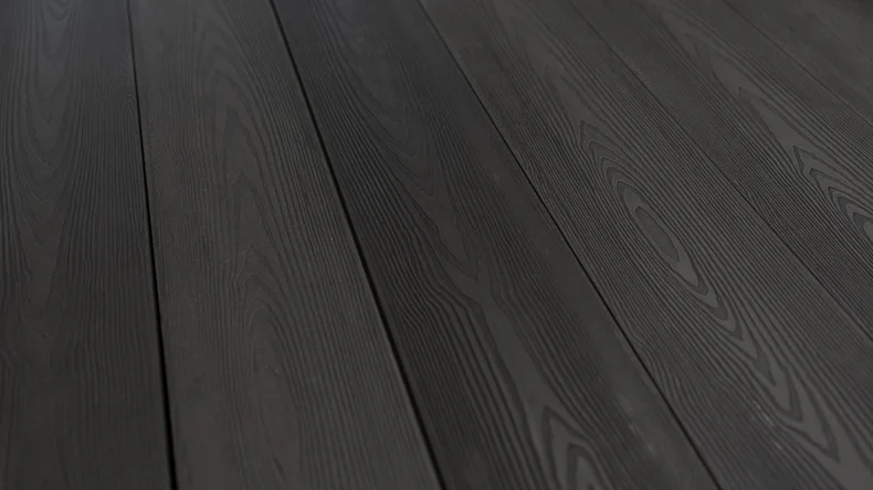 Complete set planeo oak grove solid plank wood structure carbon oak