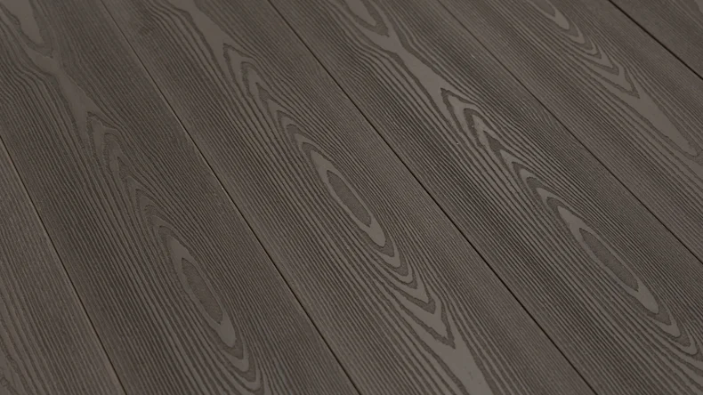planeo Elegant BPC Terrassendiele - Pro 3D Massivdiele Mooreiche Holzstruktur