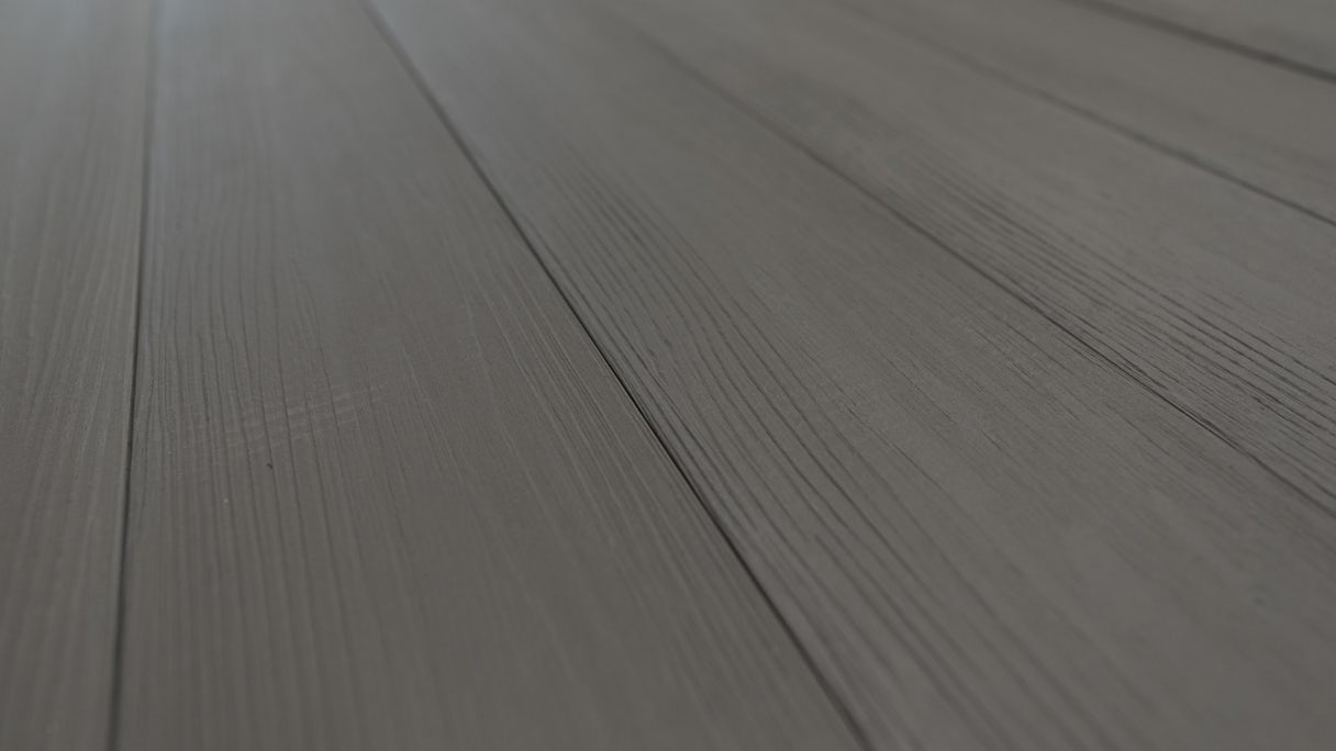 planeo Elegant BPC Terrassendiele - Pro 3D Massivdiele Graueiche Holzstruktur
