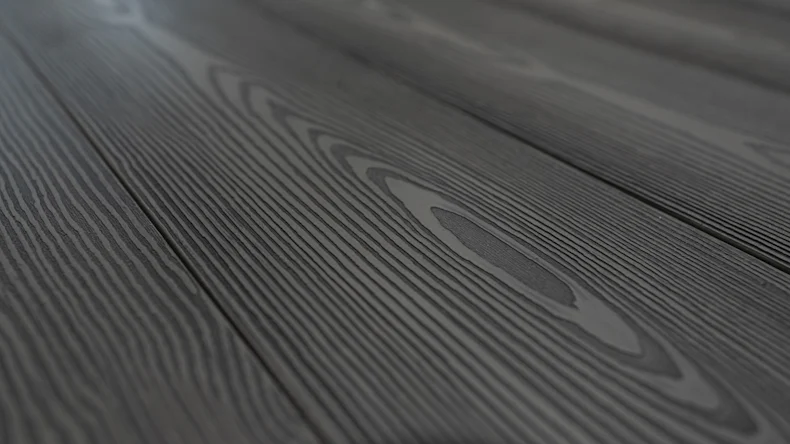 Komplett-Set planeo Elegant - Pro 3D 5m Massivdiele Holzstruktur Graueiche 50.4m² inkl. Alu-UK