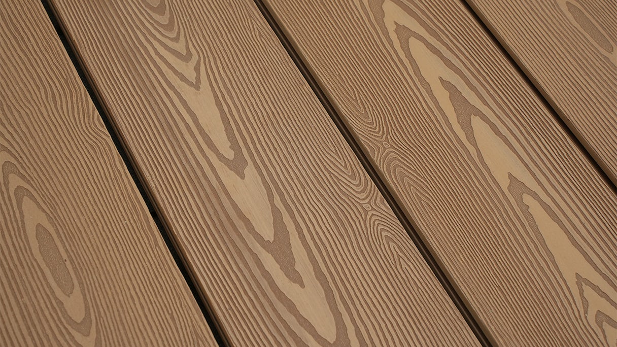 Complete set planeo oak grove 4m solid plank wood structure sinai oak 8m² incl. aluminium uK