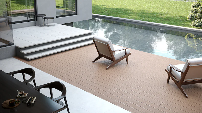 planeo TitanWood – tavola massiccia in marrone sabbia antico, invecchiata/spazzolata