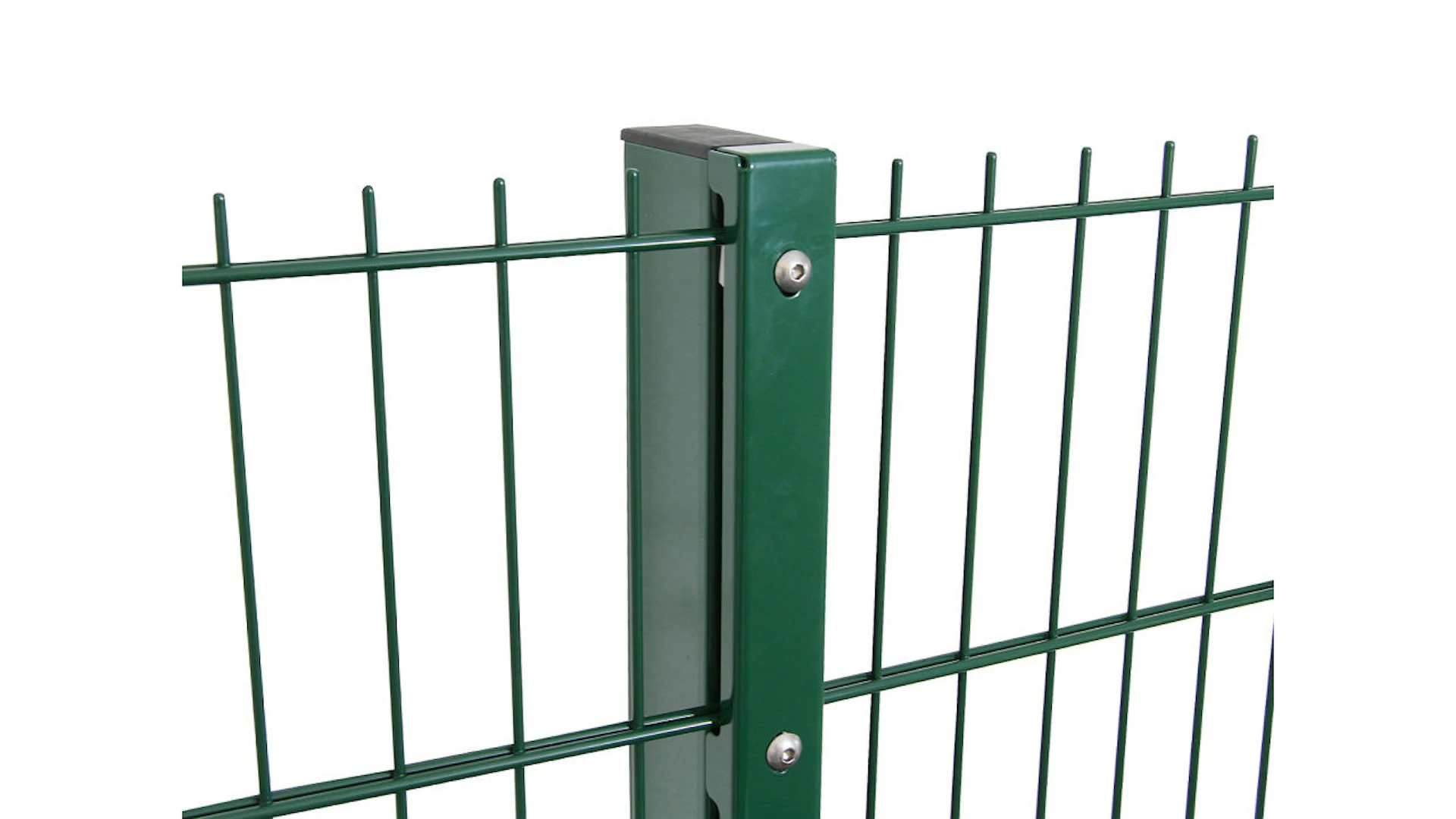 poteaux de protection de la vie privée type WSP vert mousse pour clôture à double maille - hauteur de la clôture 1830 mm
